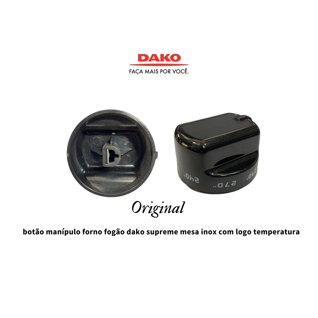 Botão Original Dako Supreme: Peça de Alta Qualidade para Seu Fogão