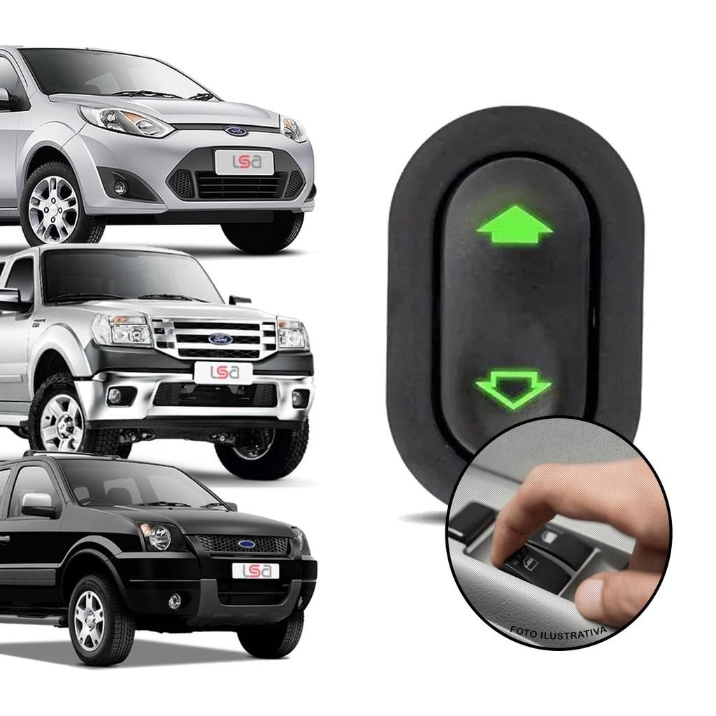 Botão Vidro Elétrico Ford: Led Verde e Qualidade!