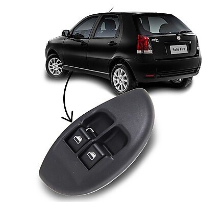 Botão Vidro Elétrico Palio Young Duplo Original – Compatível com Fiat Palio e Strada