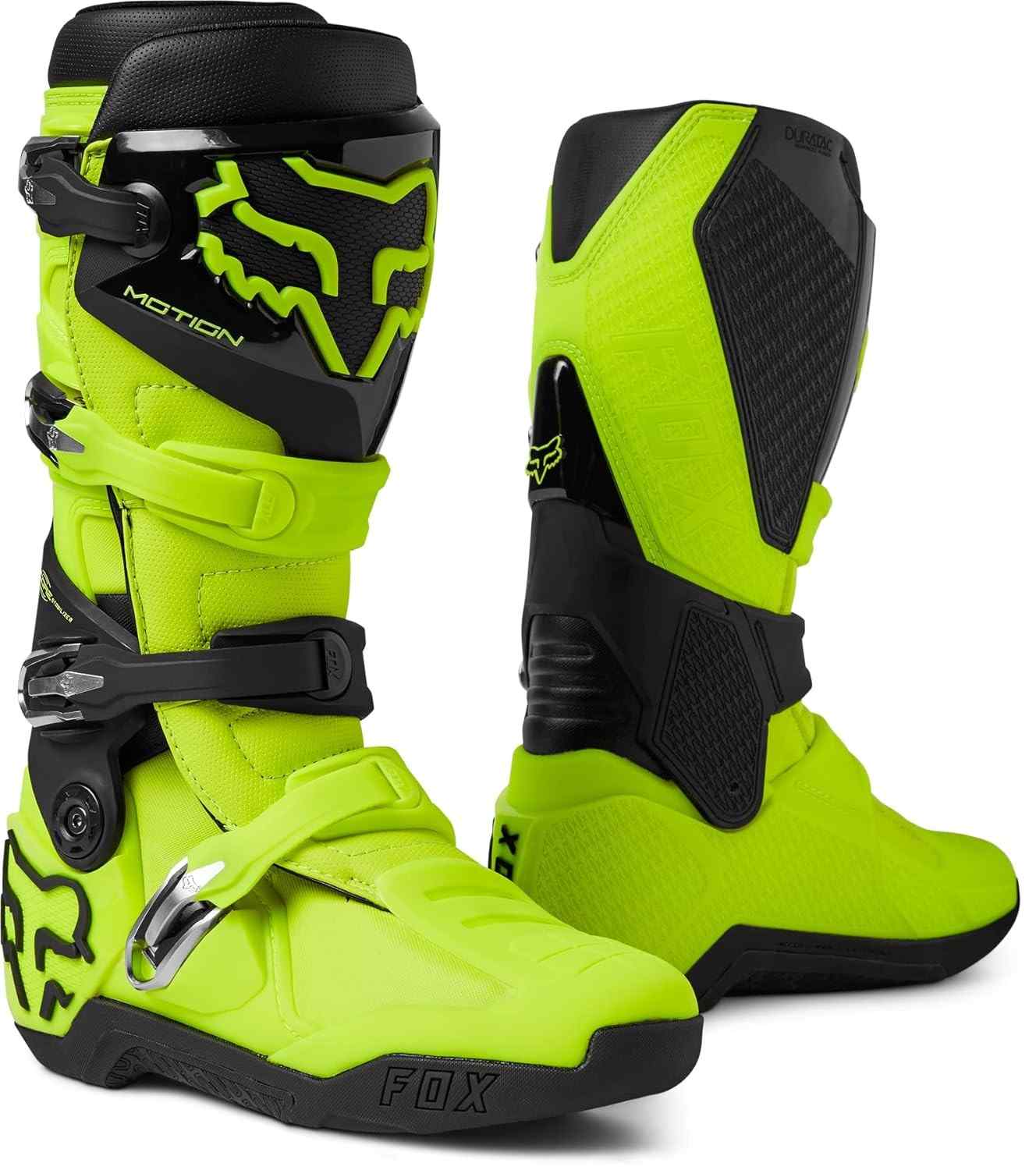 Botas Fox Racing Motion Motocross Amarelo Flo - Conforto e Performance para Seus Rolês!