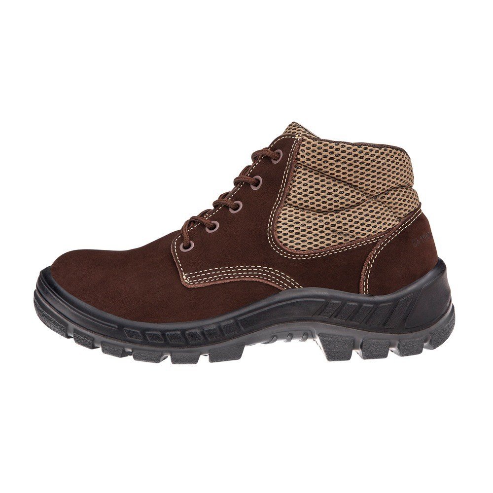 Botina Trekking Marluvas: Couro Nubuck com Cadarço Marrom
