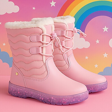 Botinha Infantil Confortável para Menina - Inverno com Pelinho