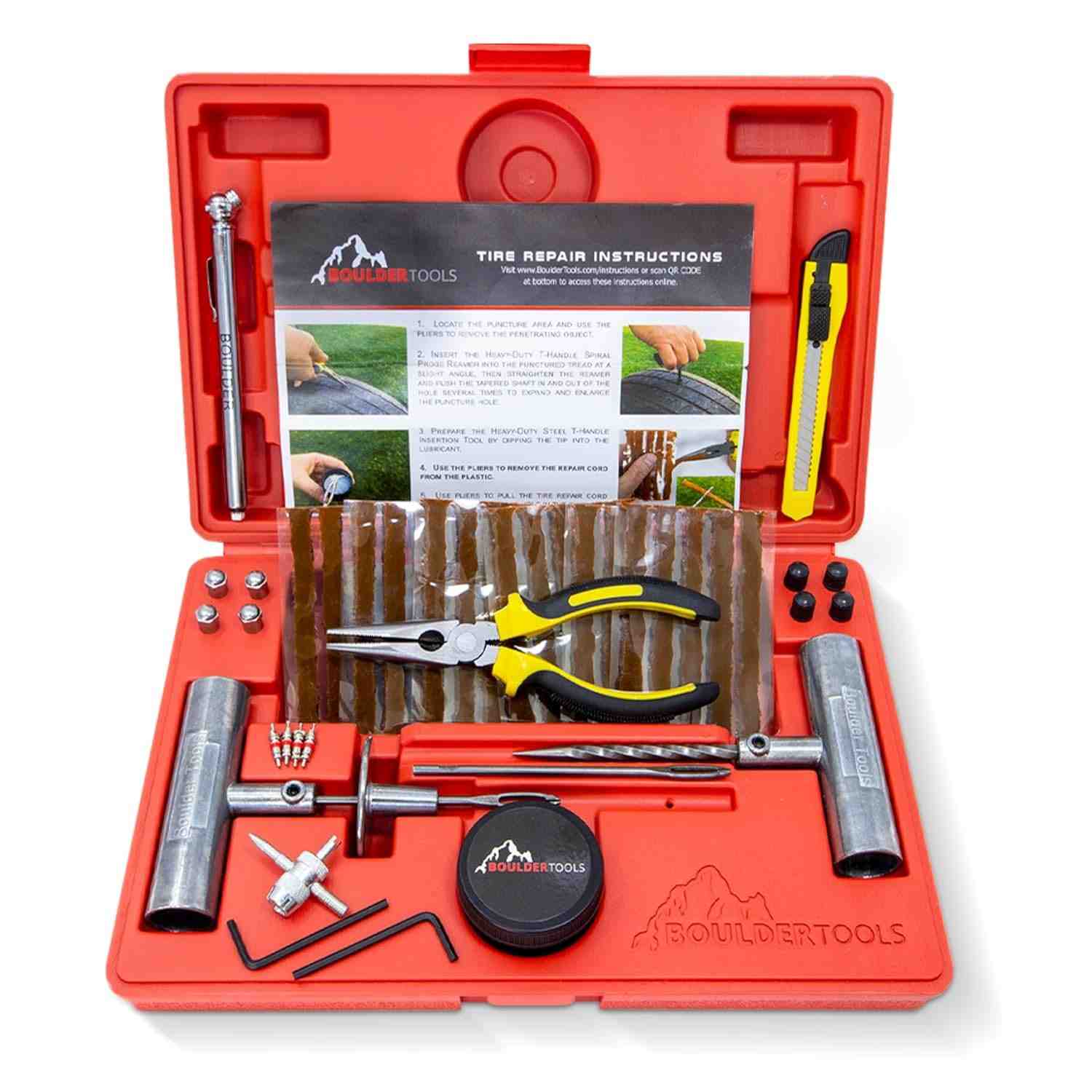 Kit Reparo Pneu Boulder Tools: Solução Completa para Carros, Motos e Caminhões