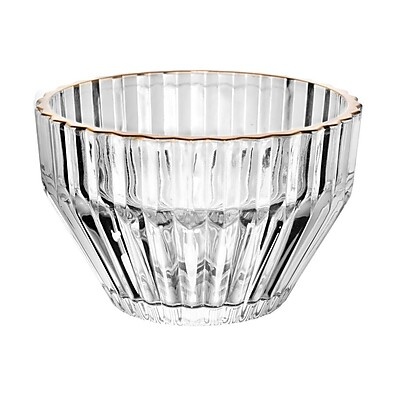 Bowl com Fio de Ouro Império – Elegância em Cristal