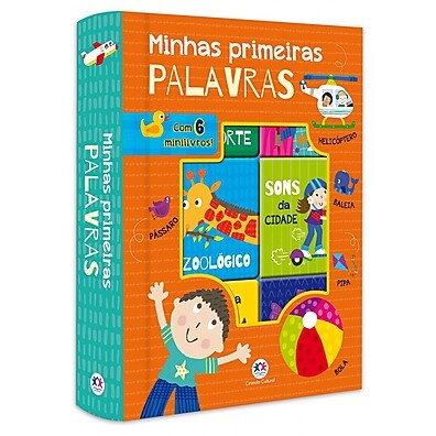 Box com 6 Minilivros: Minhas Primeiras Palavras