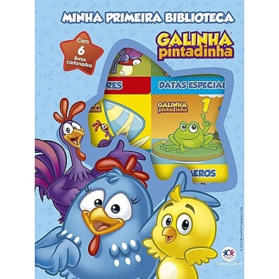 Box Galinha Pintadinha com 6 Minilivros para Crianças