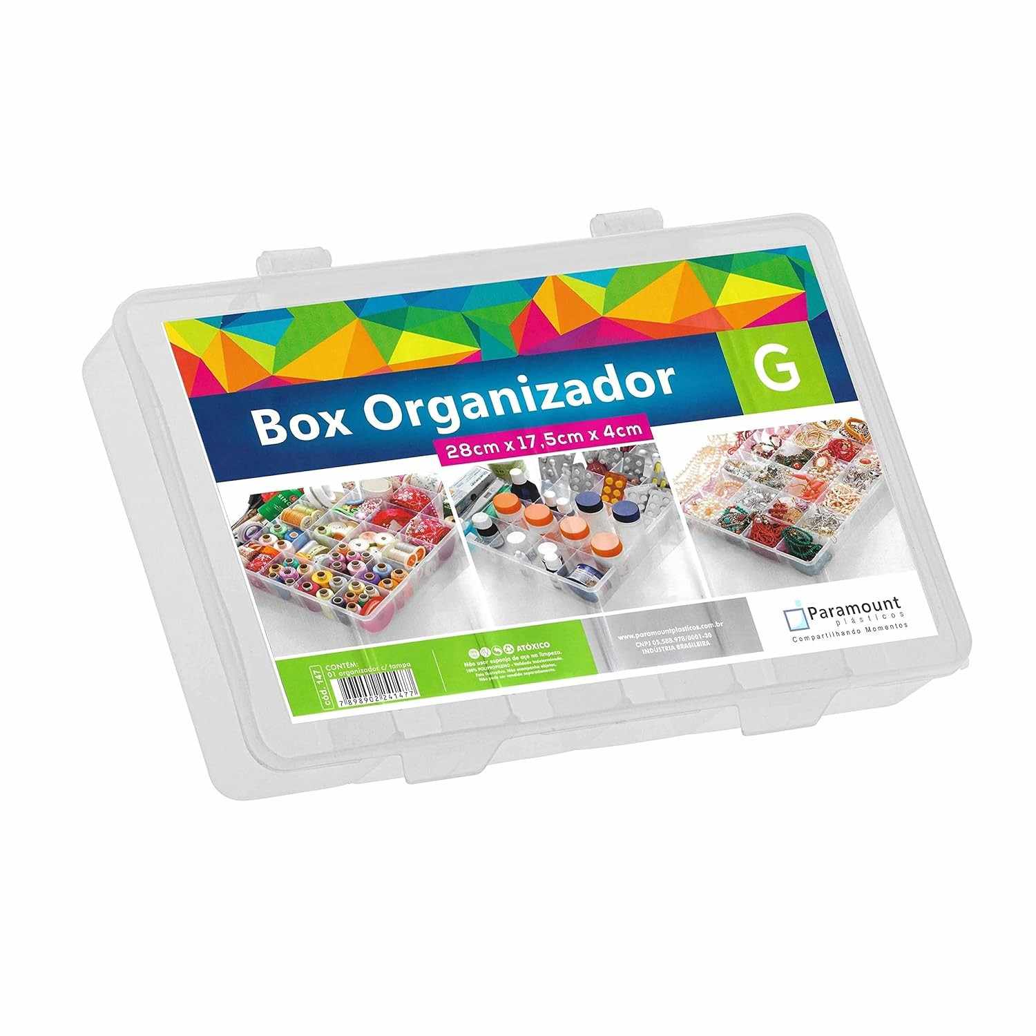 Box Organizador G Incolor - Praticidade e Estilo para Seu Espaço