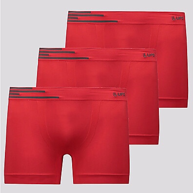Boxer Lupo Fiber: Conforto e Estilo em 3 Unidades