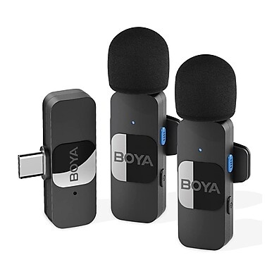 Boya BY-V20: Microfone Lapela USB-C para Android