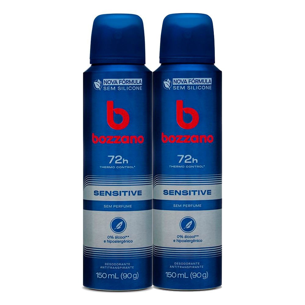Bozzano Sensitive: Proteção 48h Sem Perfume