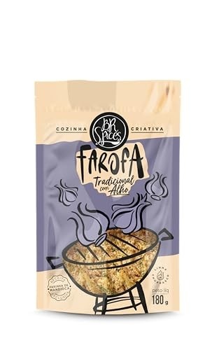 Br Spices, Farofa Temperada com Alho - Pouch 180g