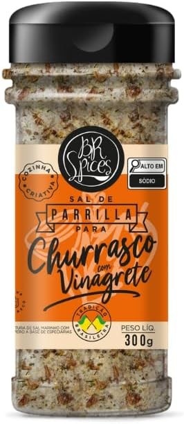 SAL DE PARRILLA COM VINAGRETE BR SPICES POTE 300G