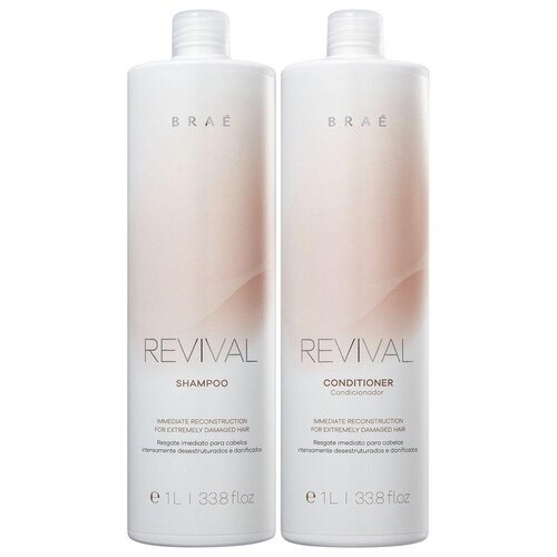 Braé Revival: Kit Shampoo e Condicionador 1L