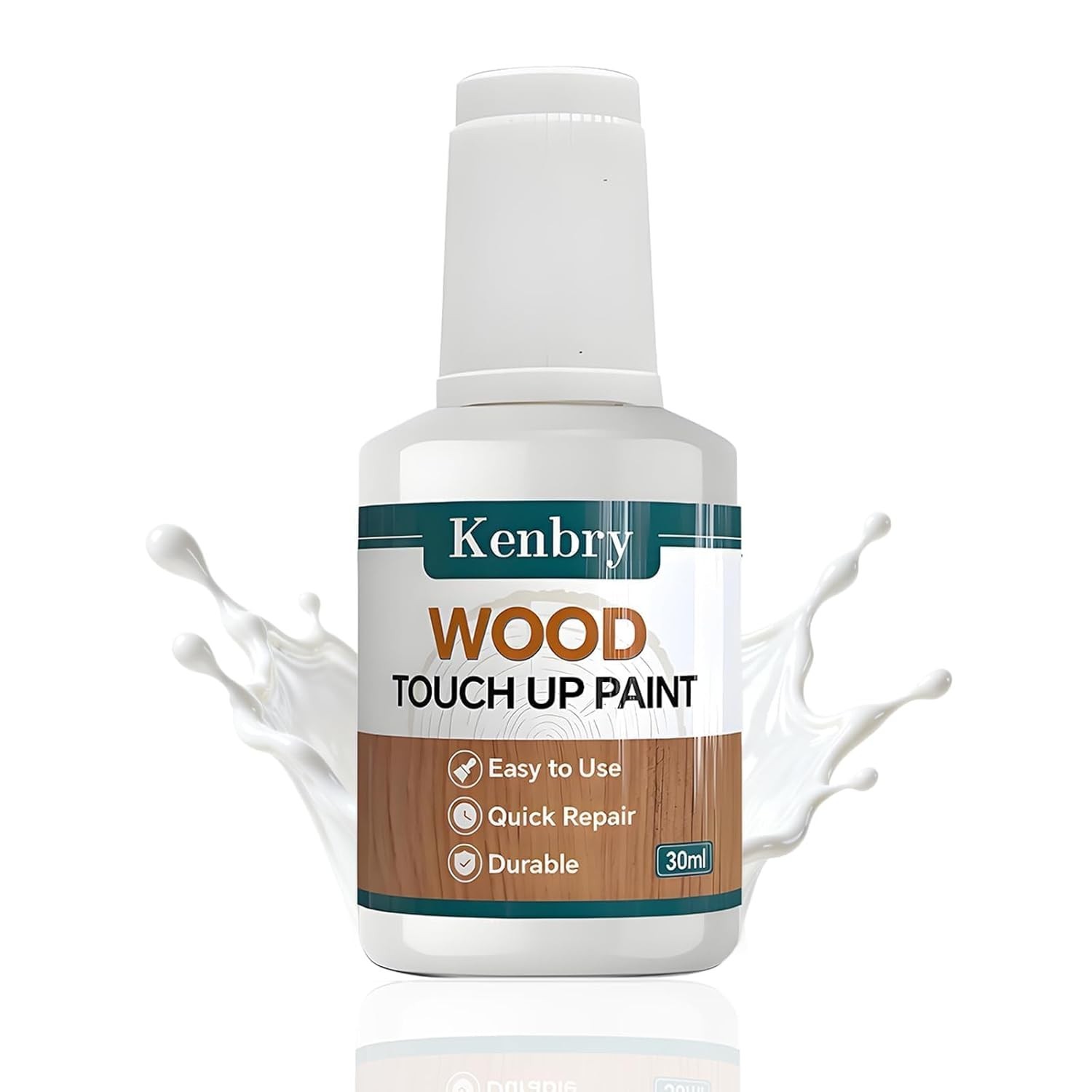 Caneta de retoque de madeira - Caneta de retoque branca de 30 ml para acabamento de madeira, tintas de secagem rápida para arranhões, lascas e manchas em móveis, armários, portas, mesas e cômodas