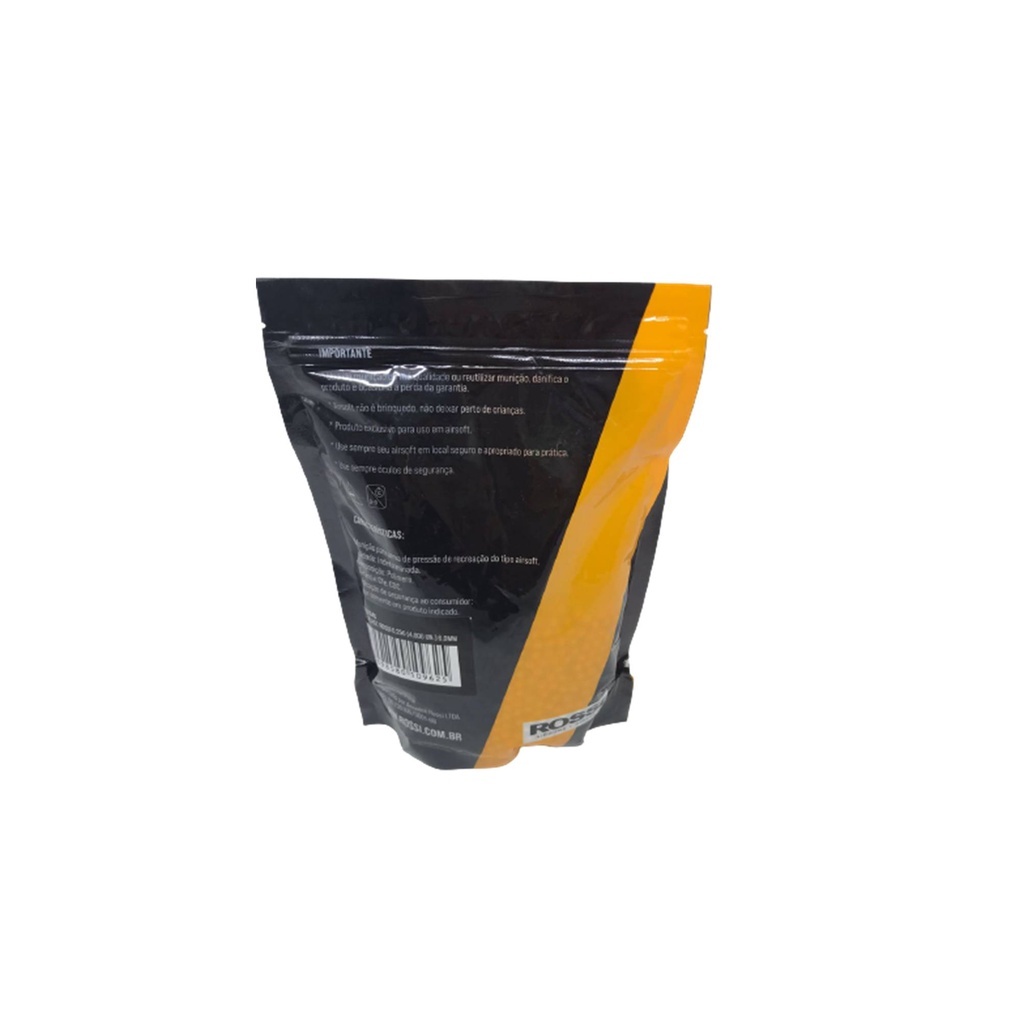 BBs Rossi Premium 0,25g 6mm – 4.000 Unidades Branca