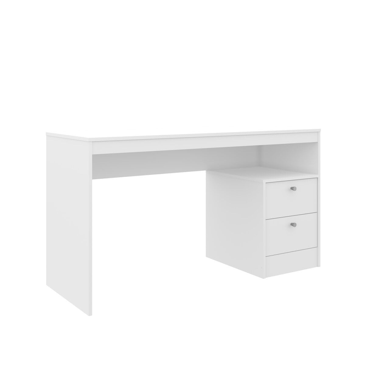 Escrivaninha Funzionale com 2 Gavetas - Design Moderno em MDF Branco