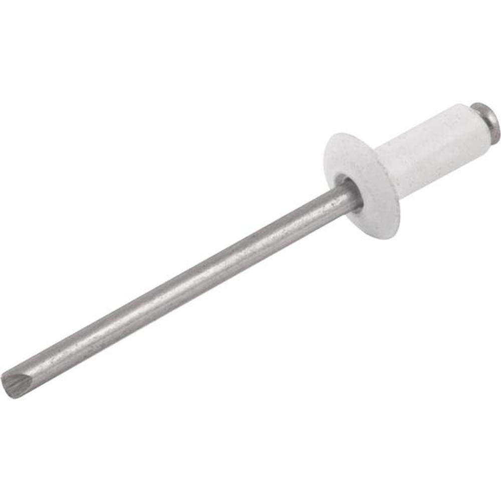 Rebite de Alumínio Branco 4x12mm Vonder (1000 Peças) - Fixação Resistente e Discreta