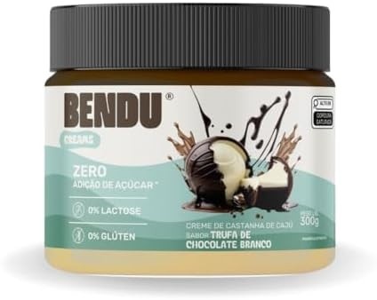 Creme de Castanha de Caju Chocolate Branco Trufado 300g