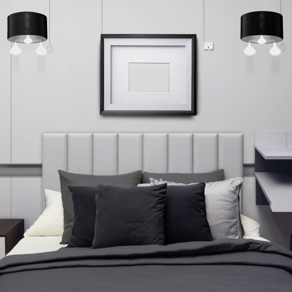 Cabeceira Cama Box Queen 8 Módulos Estofada Modular Branco - Design Moderno e Conforto Total