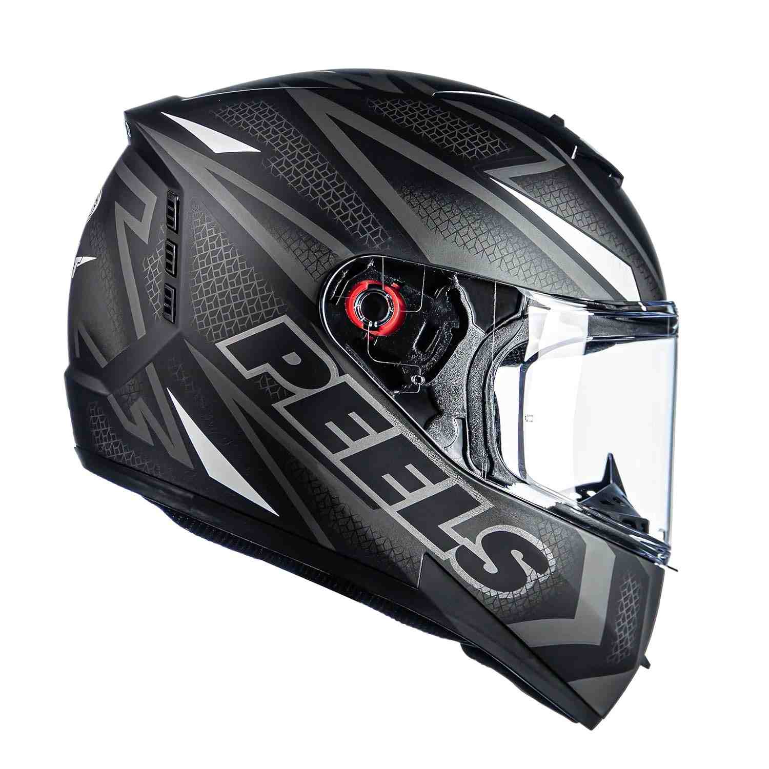 Capacete Peels Icon Fast Preto Fosco Branco: Segurança e Estilo para Sua Moto
