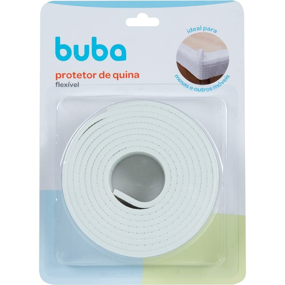 Protetor de Quina e Borda Flexível Buba em Rolo Branco - Segurança e Estilo para sua Casa