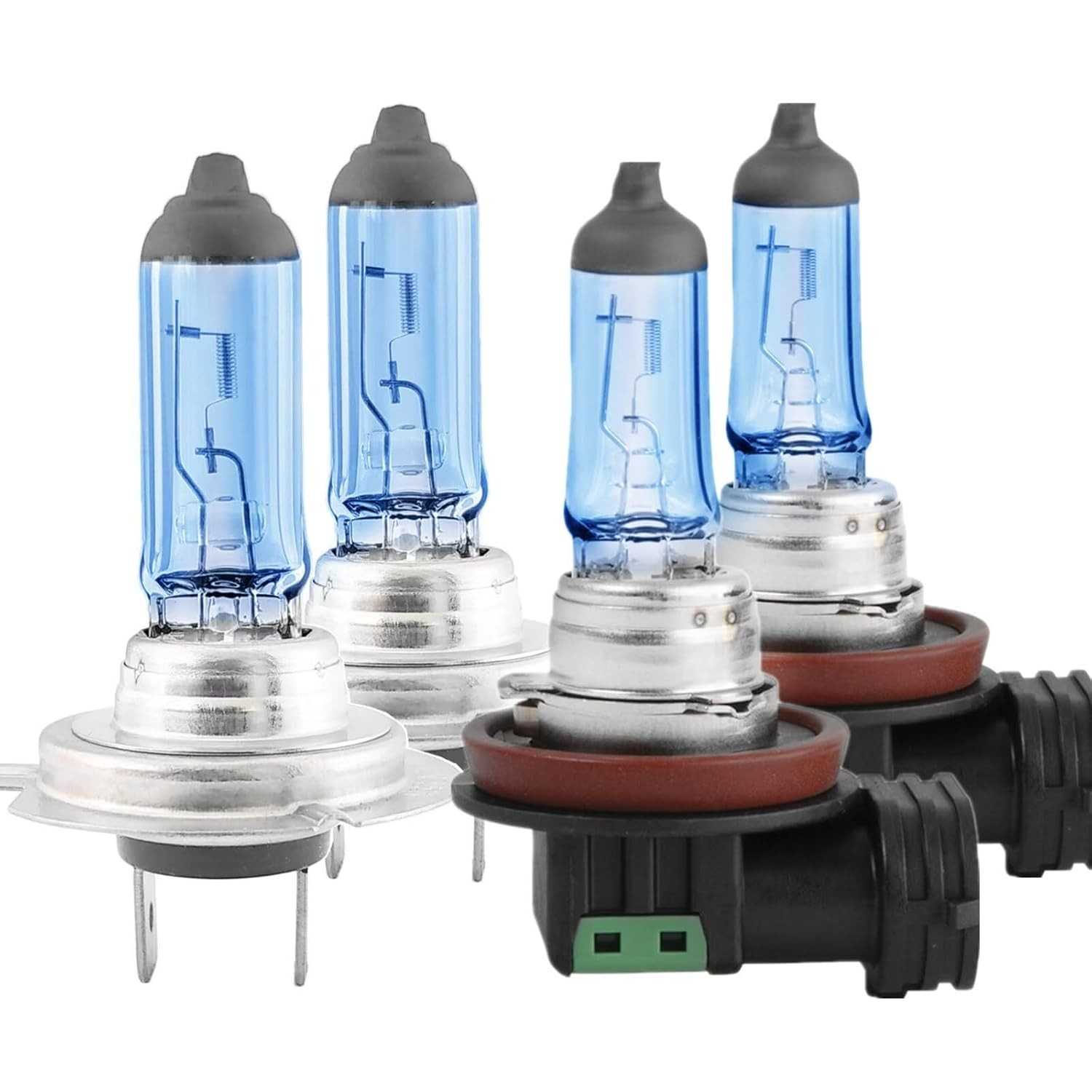 Kit Lâmpadas Farol H7 H11 6000K Branco 120% Brilho para Hyundai Elantra 2014-2016 (Sem Projetor) - 4 Peças