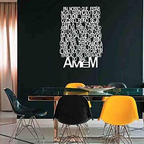 Quadro Decorativo Oração Pai Nosso em MDF Branco - Design Vazado Moderno