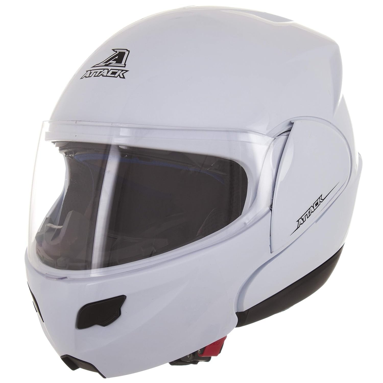 Capacete Escamoteável Pro Tork Attack Solid Branco - Segurança e Estilo para Sua Pilotagem