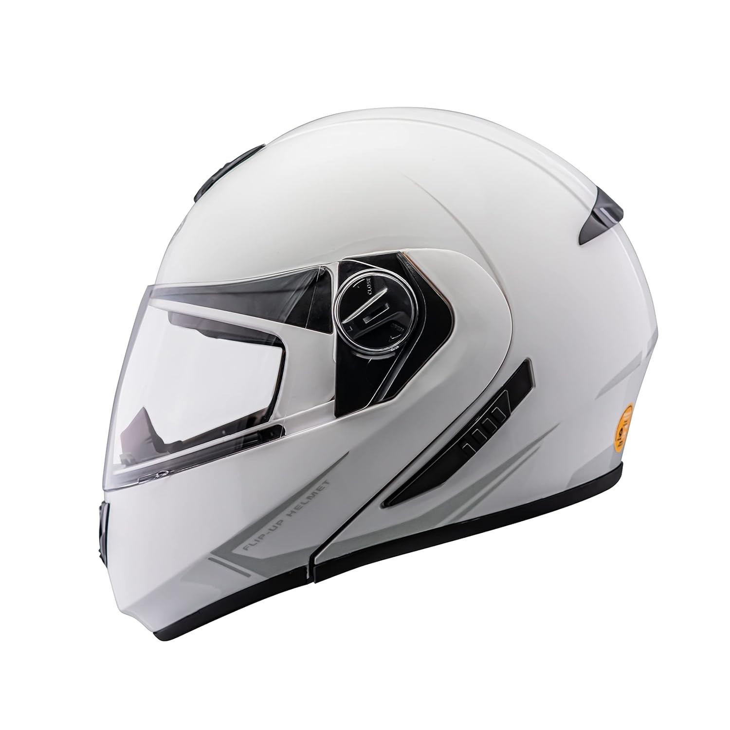 Capacete Articulado Peels U-RB2 Classic Branco/Prata 62: Segurança e Estilo para Sua Moto