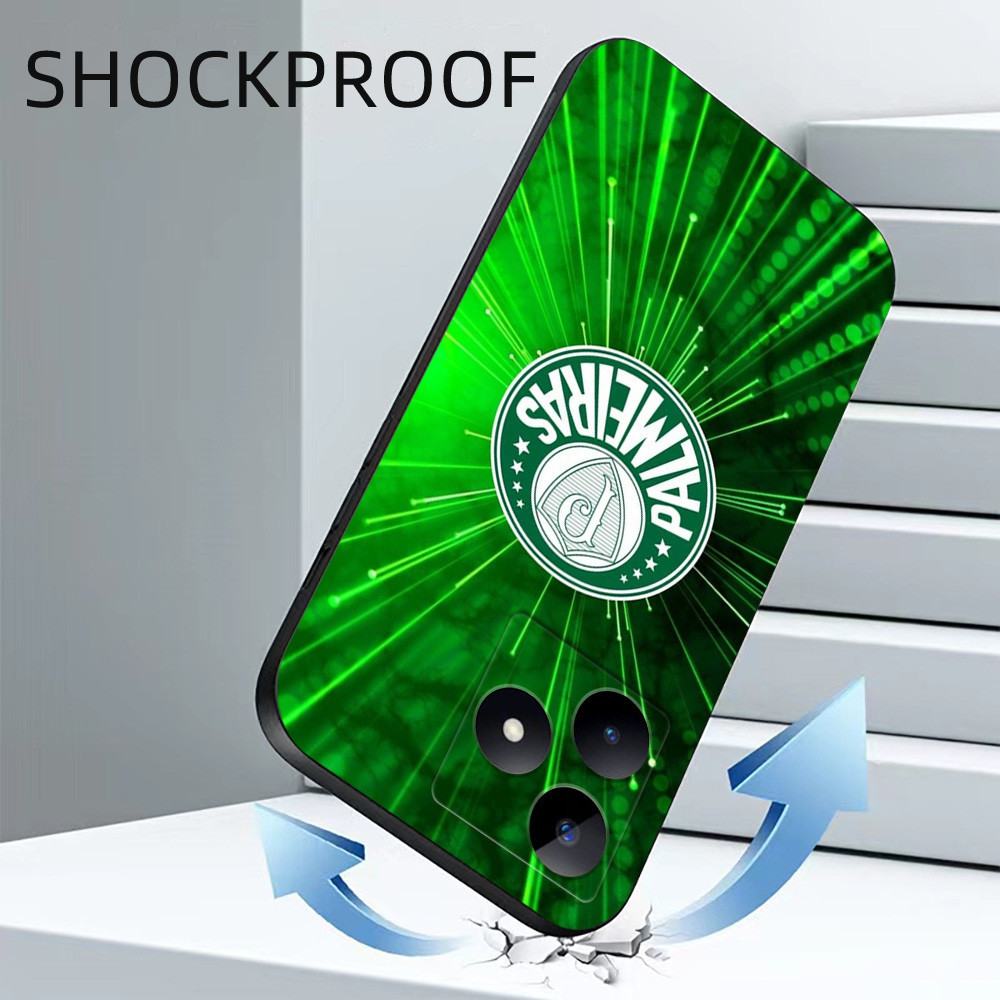 Capa Protetora de Silicone Realme C53/C51/Note 50 – Futebol Brasileiro