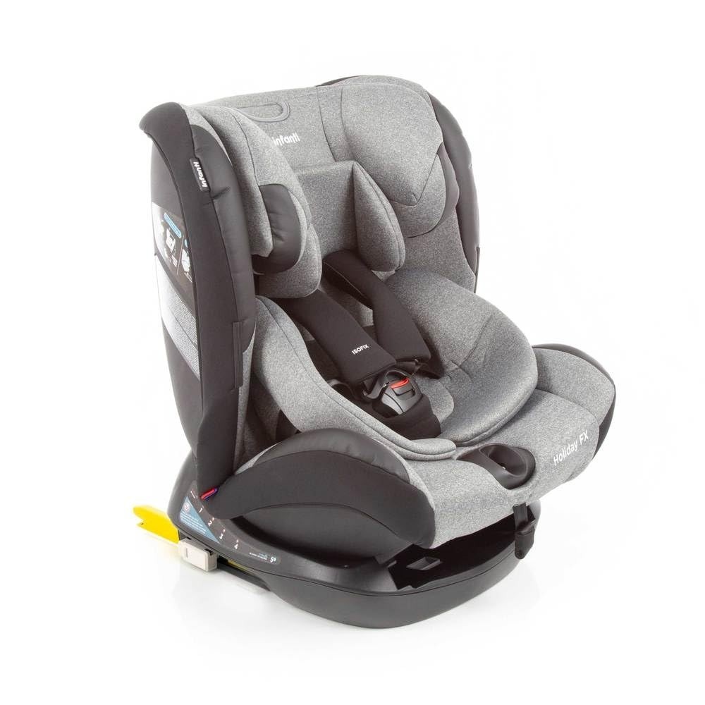 Cadeirinha Infanti Holiday FX Isofix 0-36kg Grey Brave: Segurança e Conforto para Todas as Fases