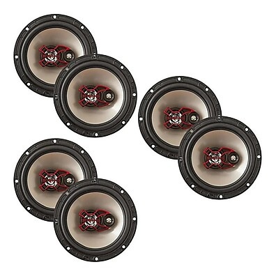 Bravox B3X60X: Kit 3 Alto Falantes 6 Polegadas Triaxial