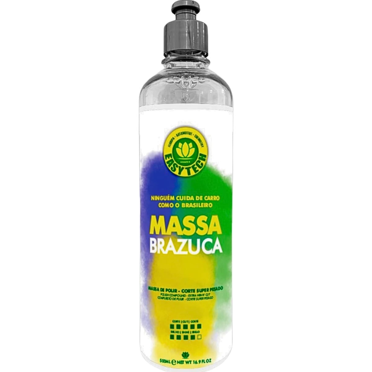 Polidor Brazuca Massa de Polir Easytech 500ml - Corte Pesado Profissional