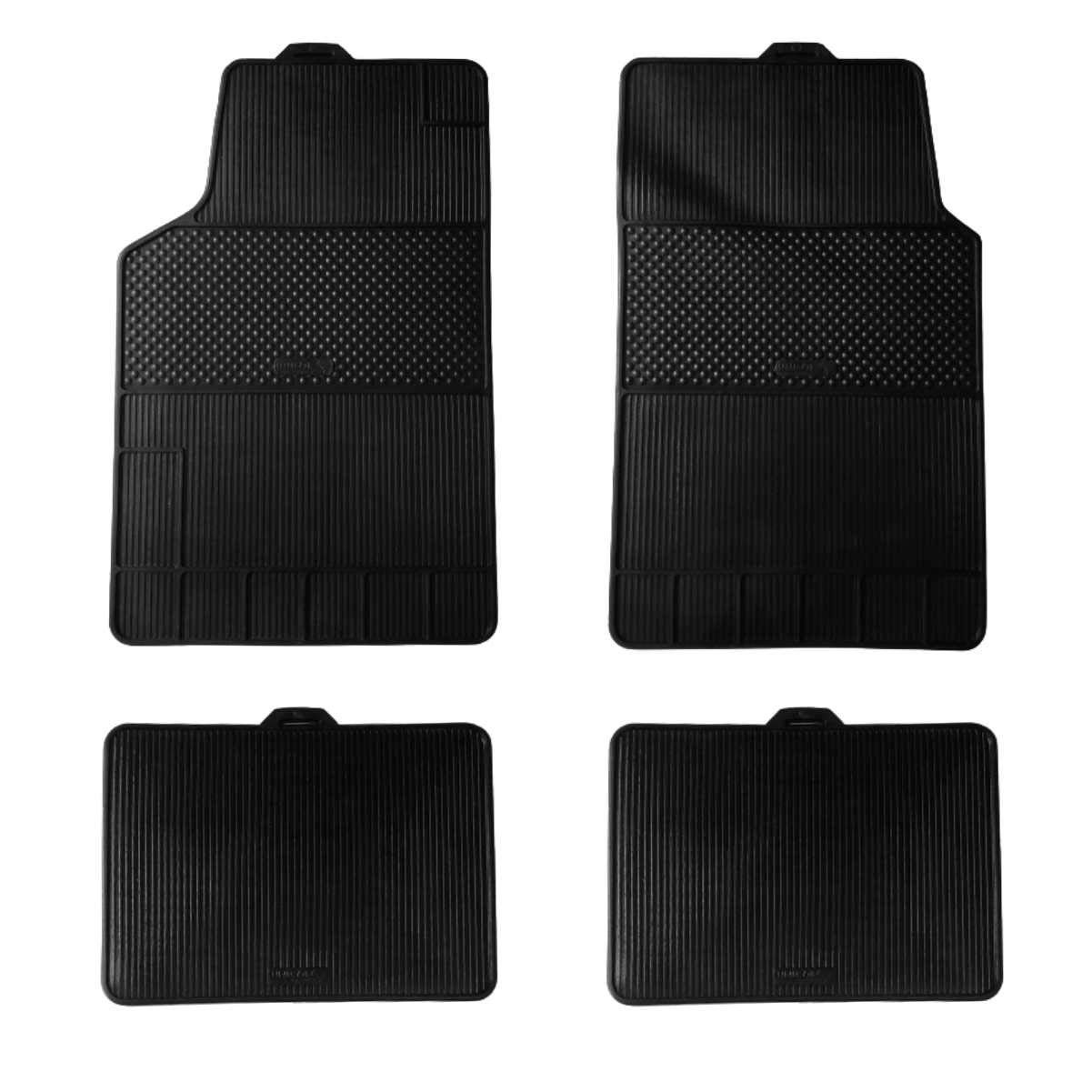 Jogo de Tapetes de Borracha Universal Série 2 BRB Linha Stratus - 4 Peças: Proteção e Estilo para Seu Carro
