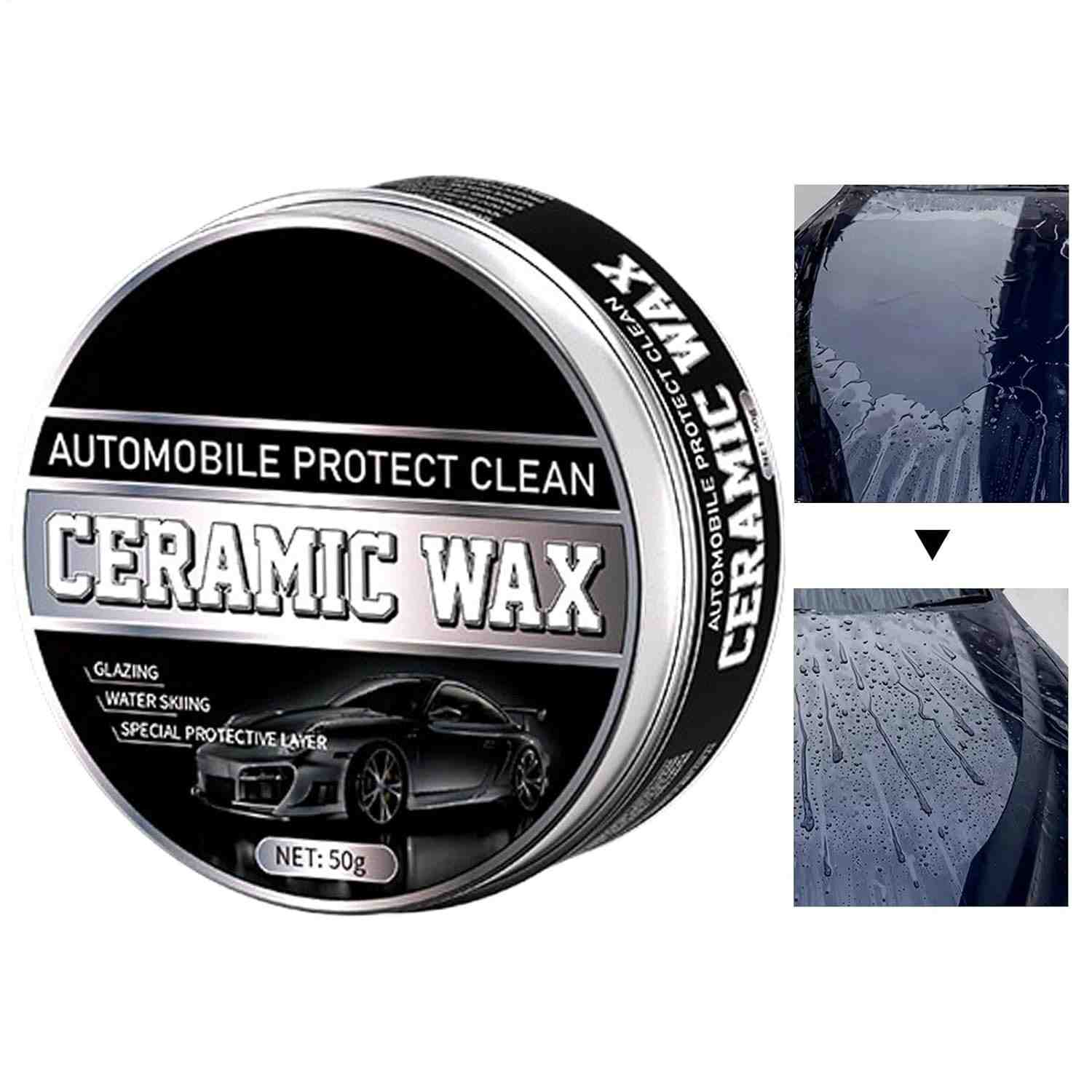 Cera Automotiva Cerâmica com Acabamento Brilhante - Proteção e Polimento para Carros
