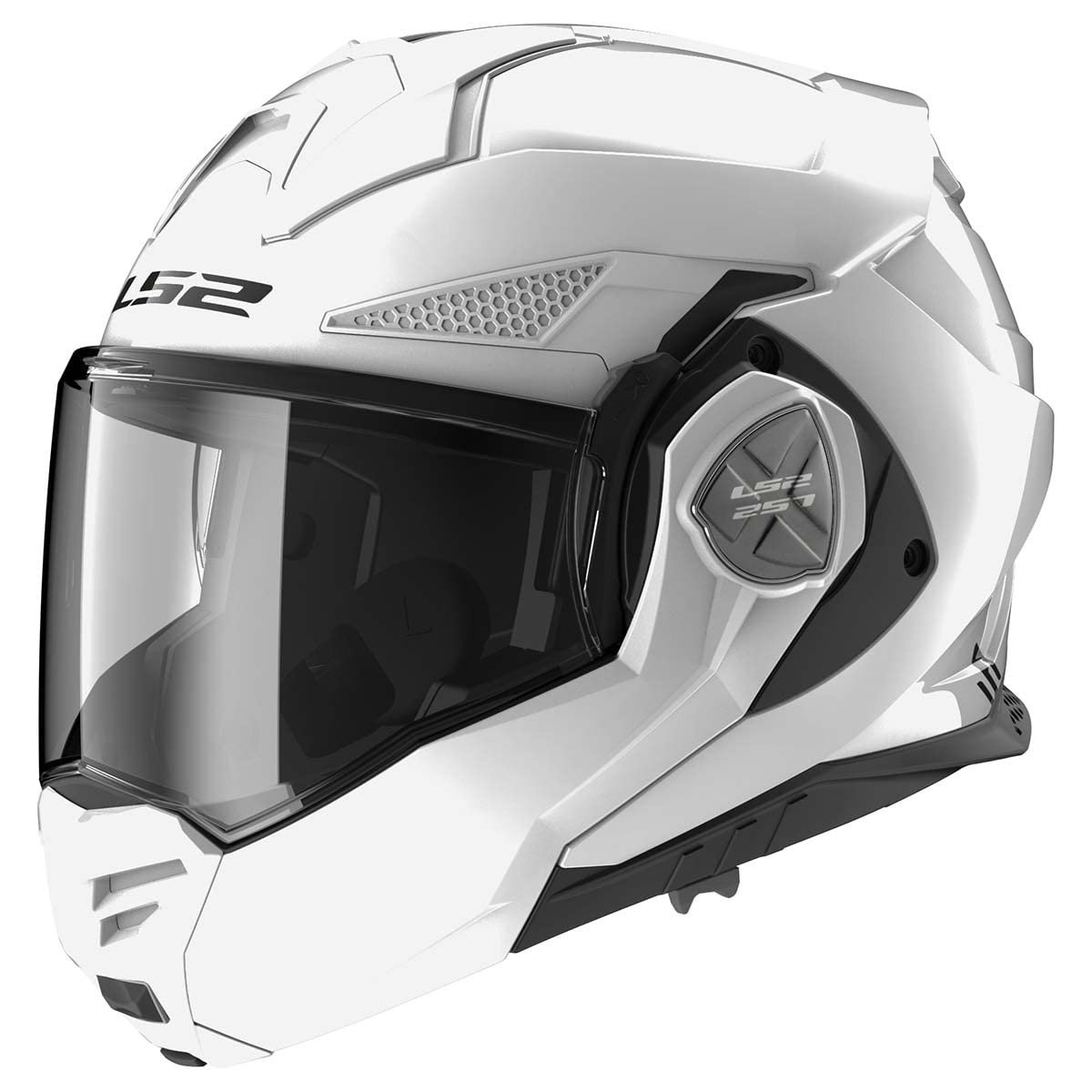 LS2 Capacete Modular Advant X Branco Brilhante - Segurança e Versatilidade para Sua Pilotagem
