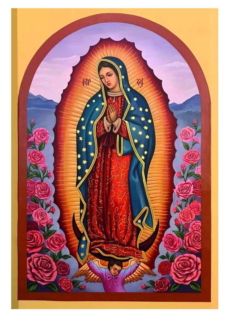 Adesivo Brilhante de Nossa Senhora de Guadalupe - Decore com Fé e Estilo