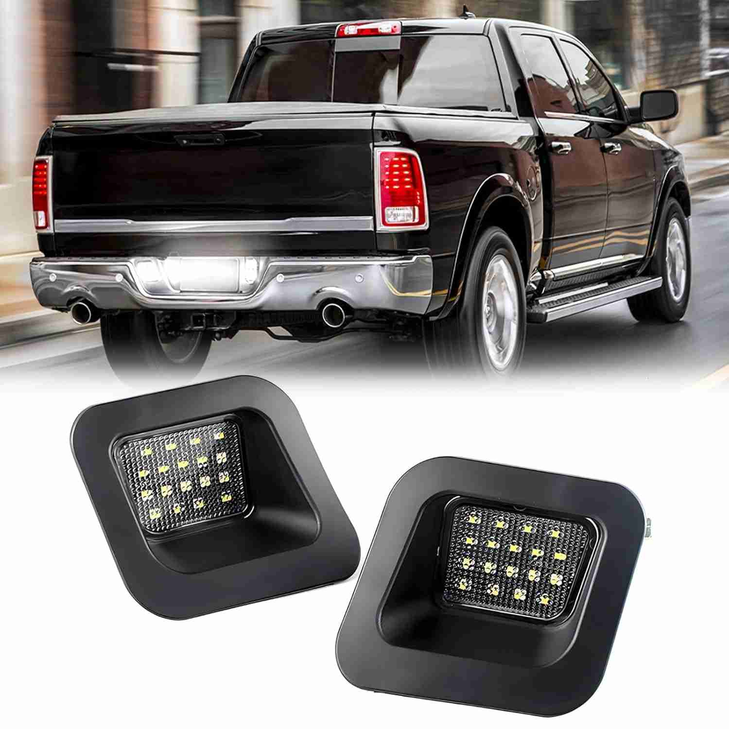Ilumine Sua Dodge Ram 1500/2500/3500 (2003-2018) com Lâmpadas de Placa LED Brilhantes!
