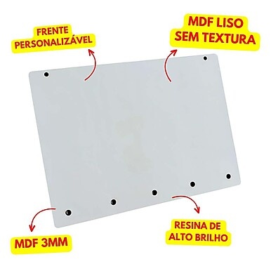 Porta Chaves Sublimação MDF: Kit 6 Unidades Alto Brilho