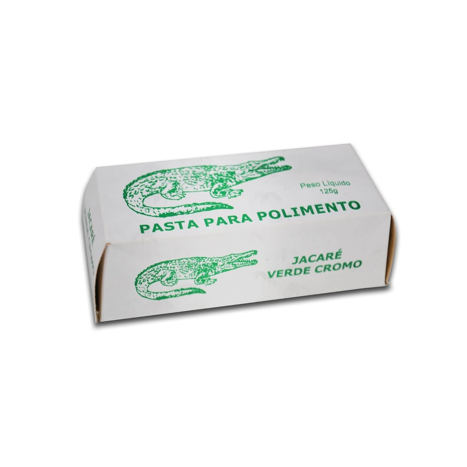 Pasta Abrasiva Jacaré Verde Cromo: Brilho Espelhado e Acabamento Perfeito