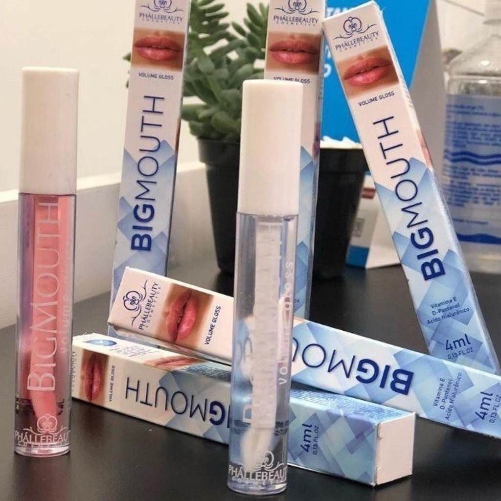 Brilho Labial BigMouth: Lábios Volumosos e Hidratados em 3 Minutos