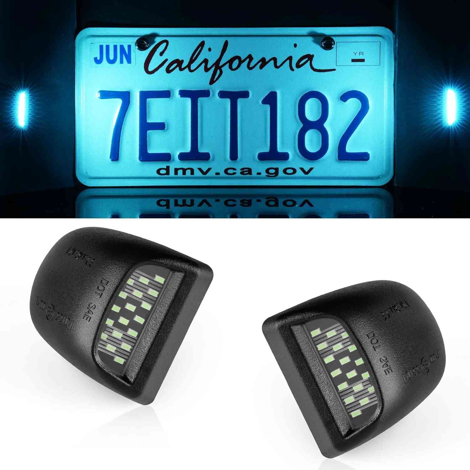 Luz de Placa LED LivTee: Brilho Superior para Chevy Silverado, Tahoe, GMC Sierra e Cadillac Escalade