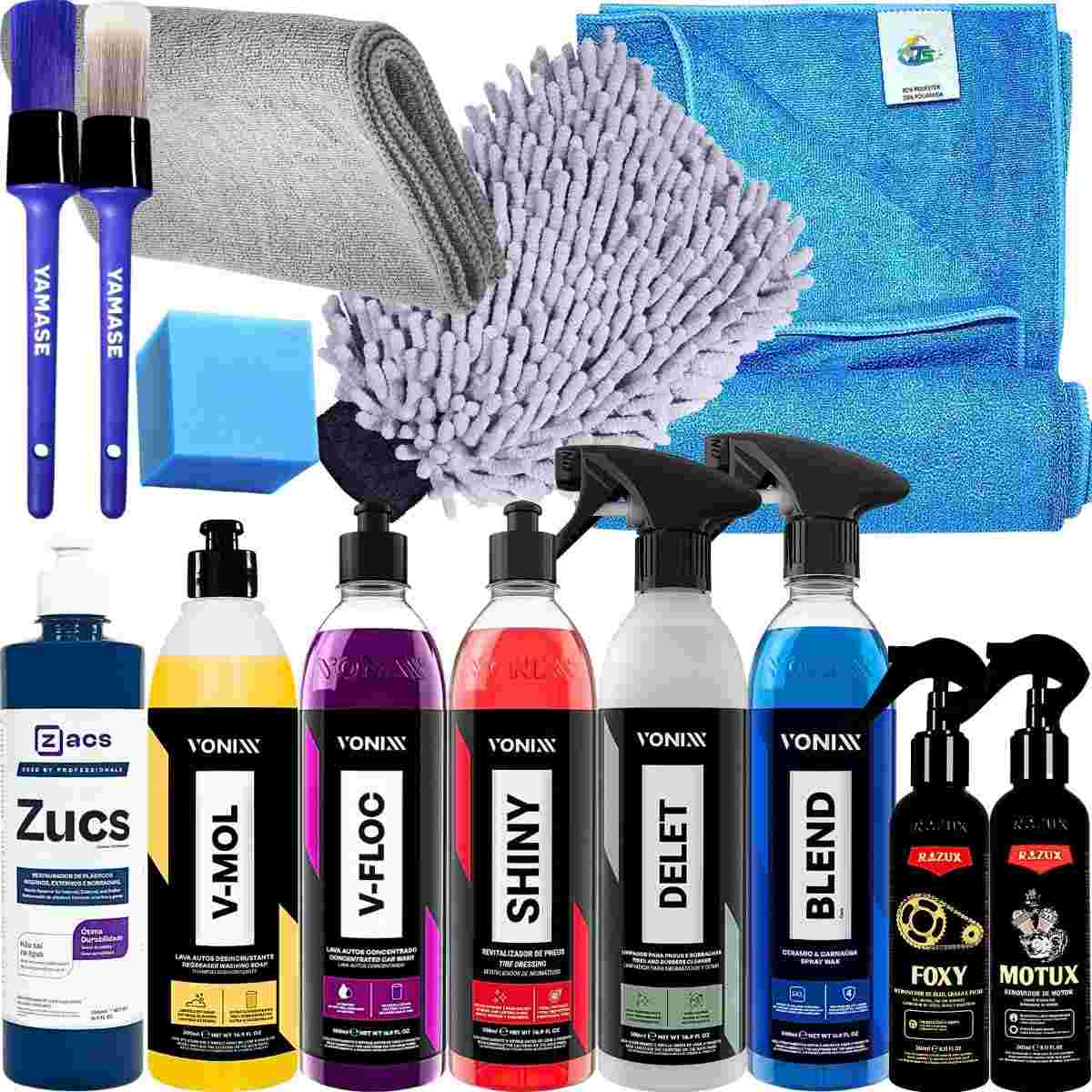 Kit Completo Detalhamento Moto: Limpeza Profissional e Brilho Impecável