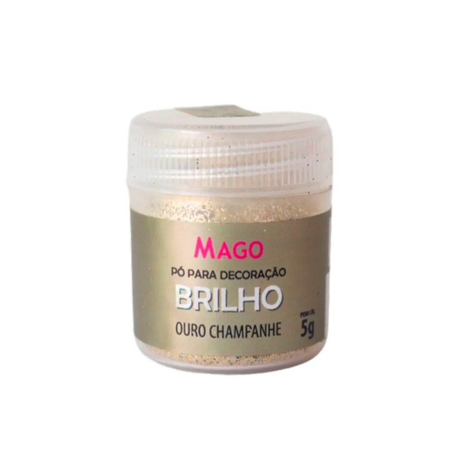 Brilho Ouro Champagne Rizzo: Decore Seus Doces!