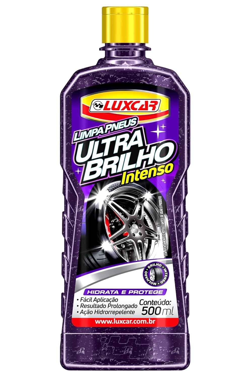 Luxcar Gel Ultra Brilho Intenso 500ml: Pneus Renovados, Protegidos e com Brilho Duradouro
