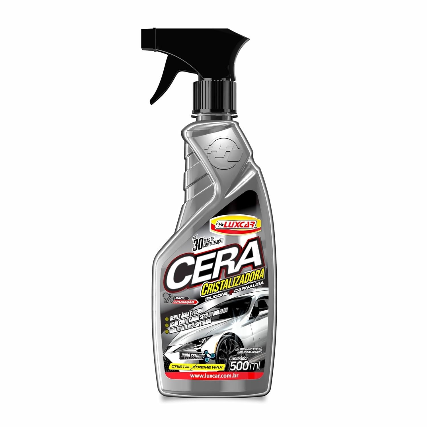 Cristal Wax Luxcar 500ml: Brilho Espelhado e Proteção Duradoura para seu Carro