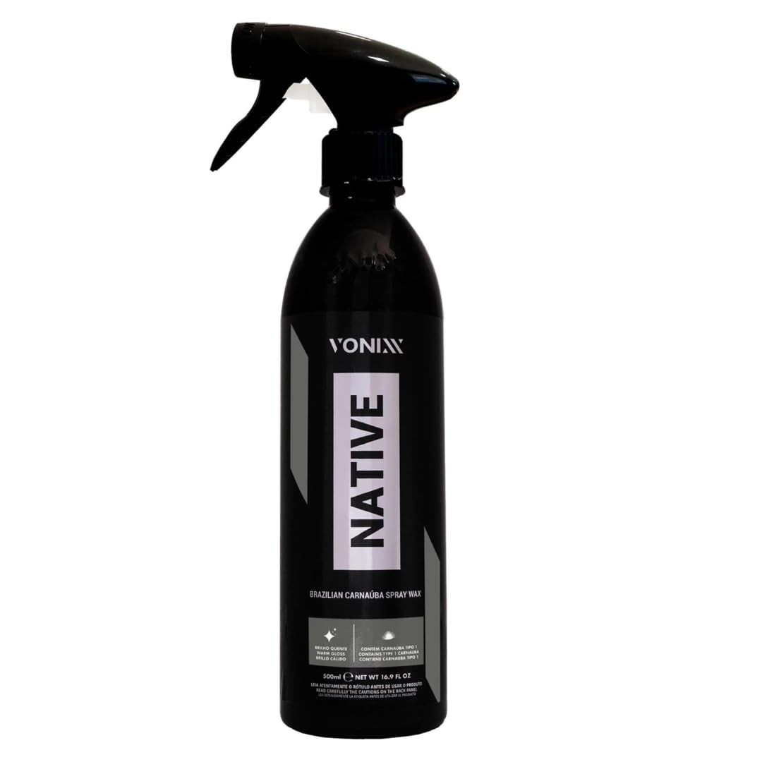Vonixx Native Spray Wax 500ml: Brilho Intenso e Proteção Duradoura com Carnaúba Pura