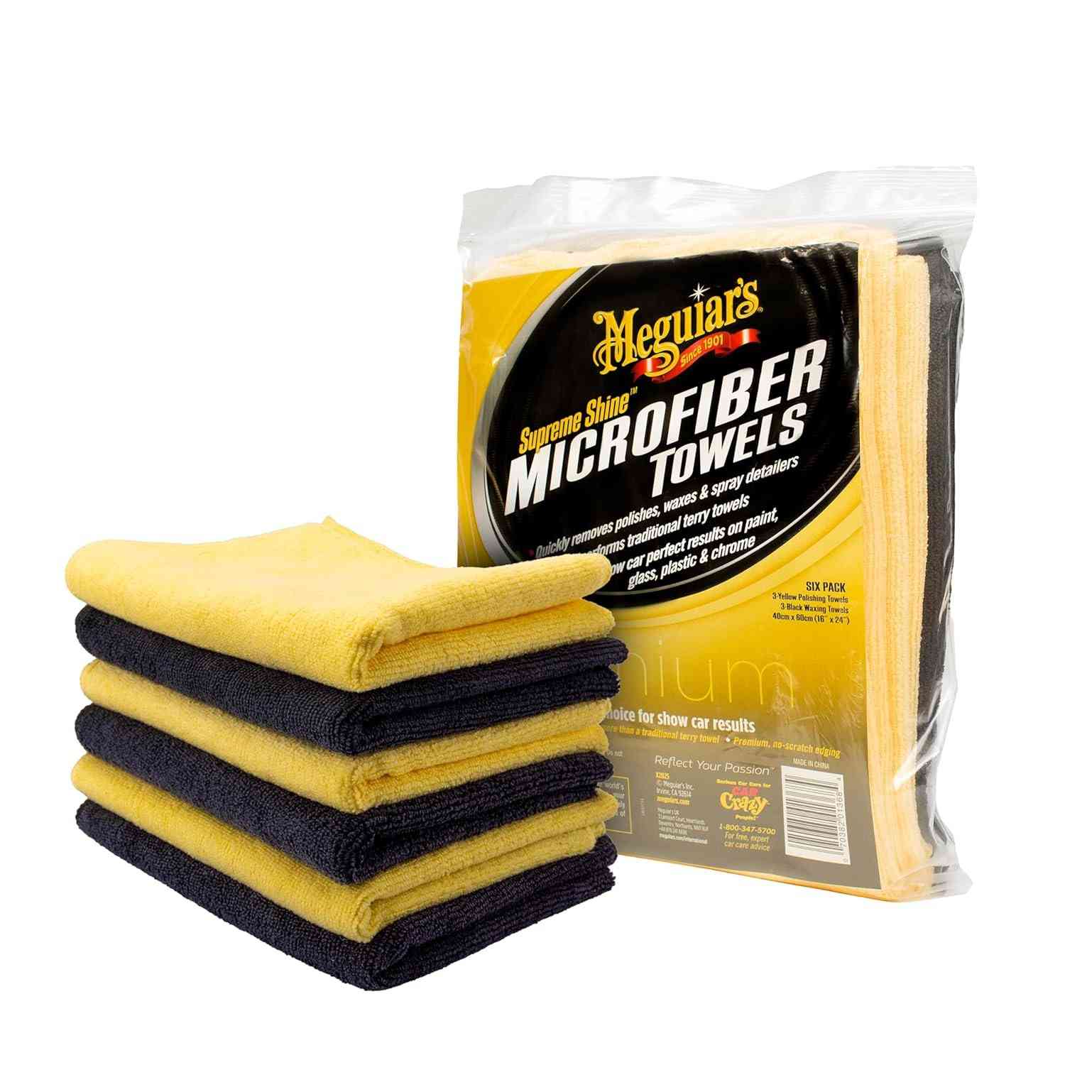 Meguiar's Supreme Shine: Toalhas Microfibra Ultra-Pelúcia para Brilho Impecável