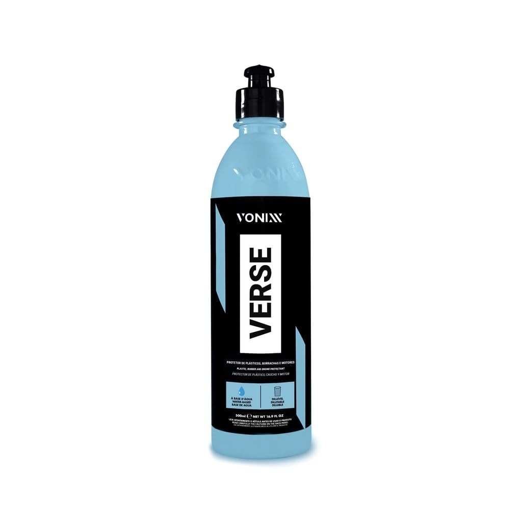 Renovador de Plástico Verse 500ml Vonixx: Proteção UV e Brilho Duradouro