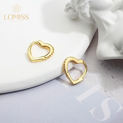 Brinco Argola Folheado Ouro 18k: Luxo e Coração